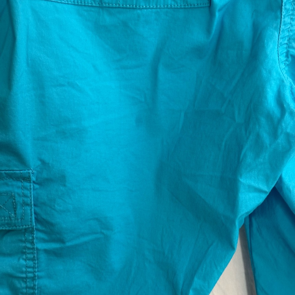 Chico’s turquoise capris with elastic waistband - Picture 6 of 9